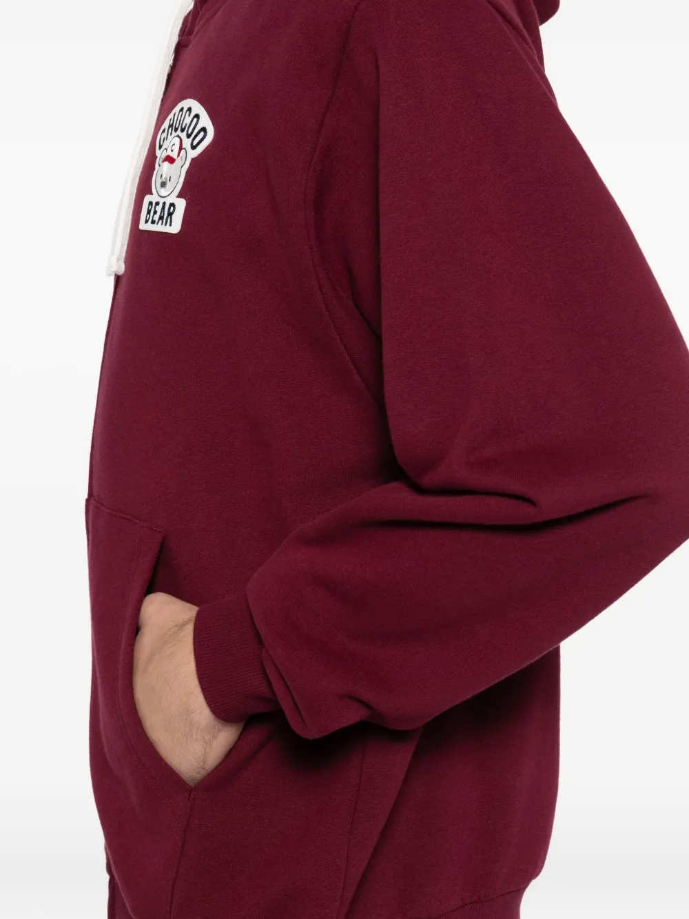 CHOCOOLATE Hoodie met logopatch Rood