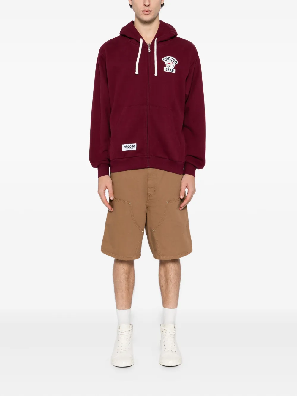 CHOCOOLATE logo-appliqué cotton hoodie | Hoodies | Image 2