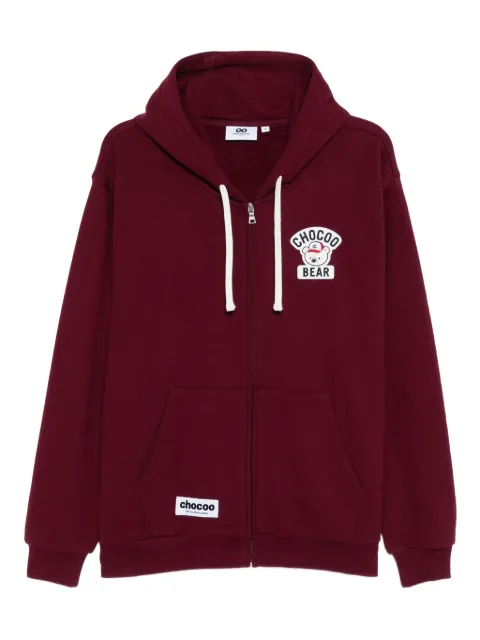 CHOCOOLATE logo-appliqué cotton hoodie