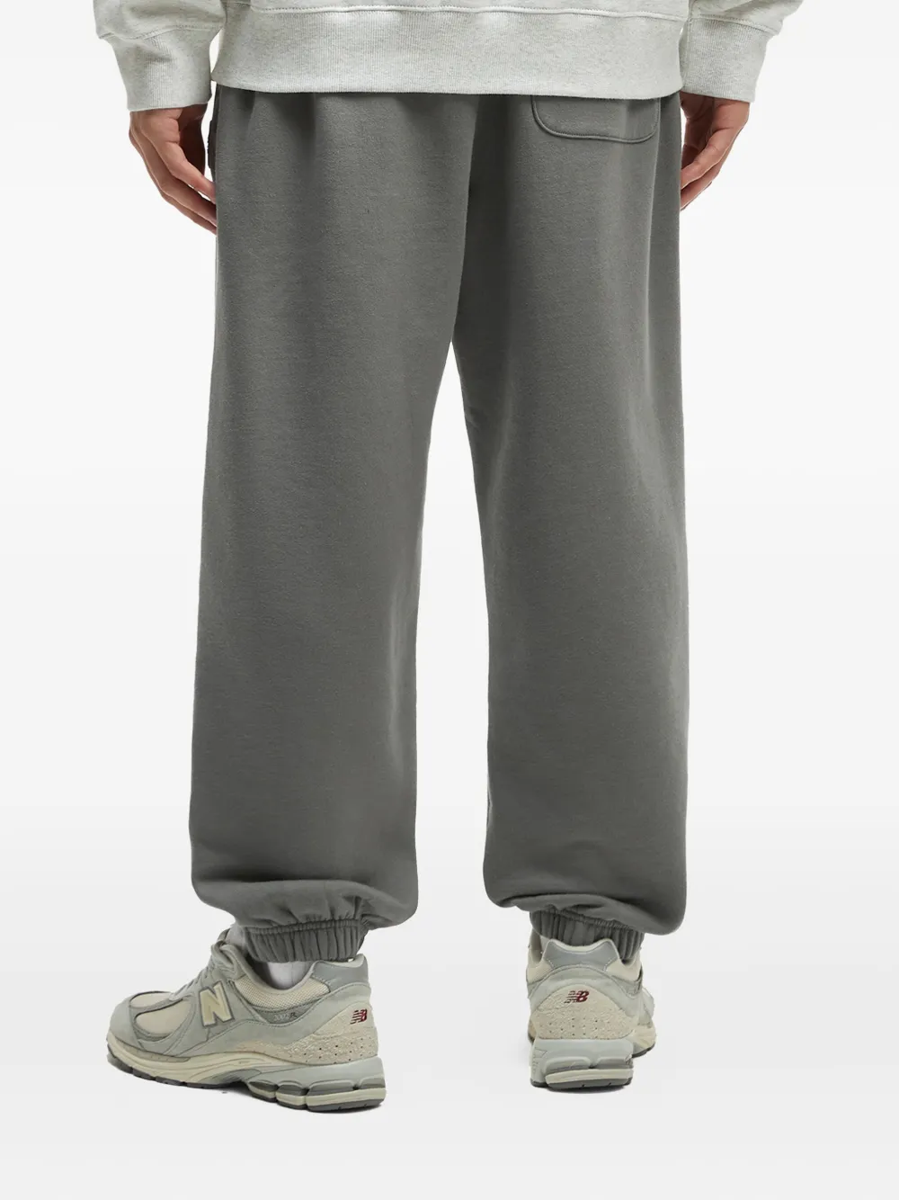 Alpha Industries Embroidered-logo Cuffed Track Pants In Gray