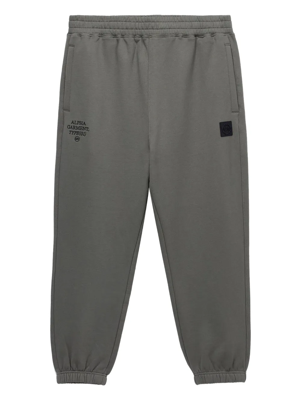 Alpha Industries embroidered-logo cuffed track pants | Green | Image 1
