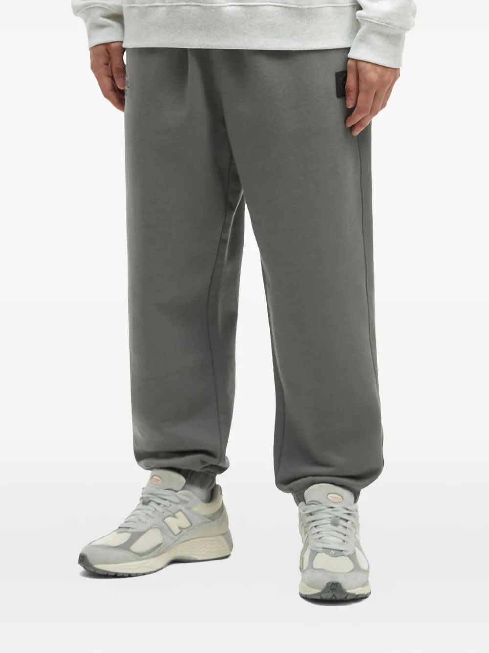 Alpha Industries Embroidered-logo Cuffed Track Pants In Gray