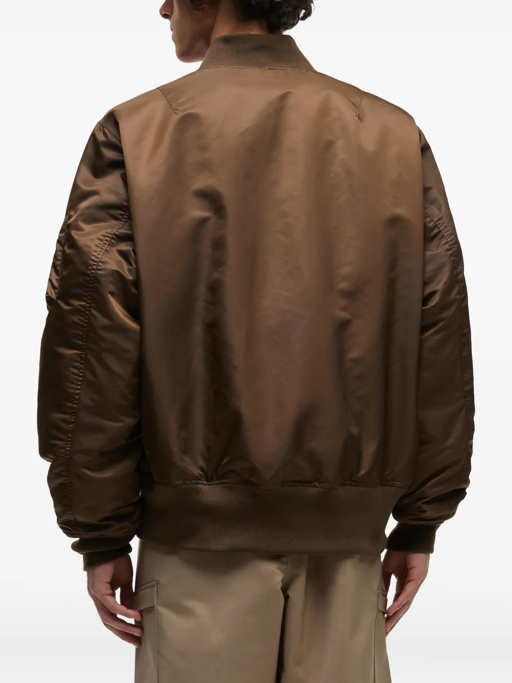 Alpha Industries Bomberjack met logopatch Blauw