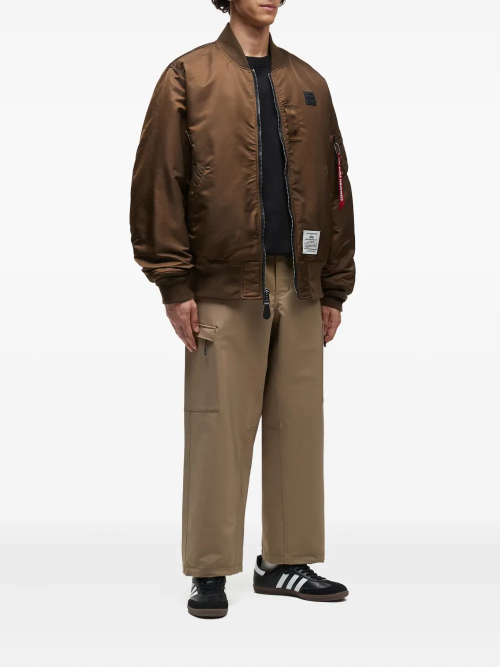 Alpha Industries logo-patch bomber jacket | Bomber Jackets | Image 2