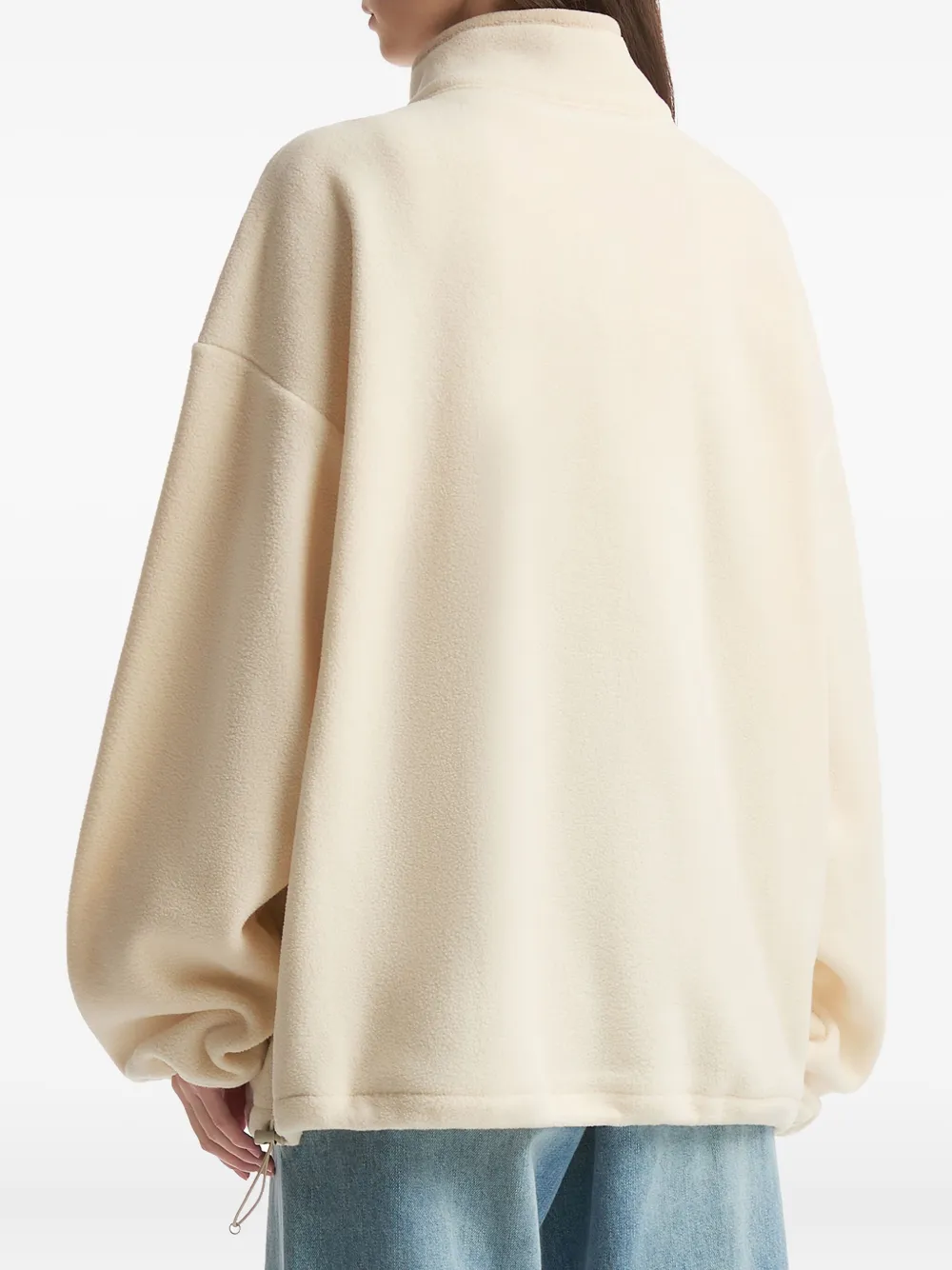 B+ab Zip-up Fleece Jacket In Neutral