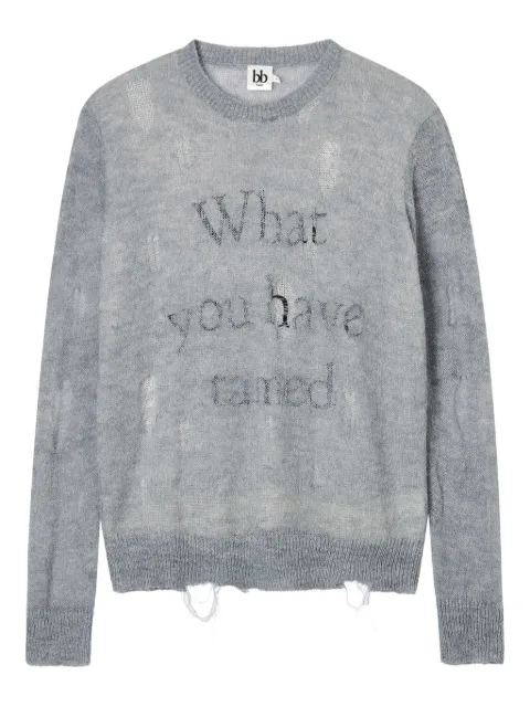 b+ab distressed sweater 