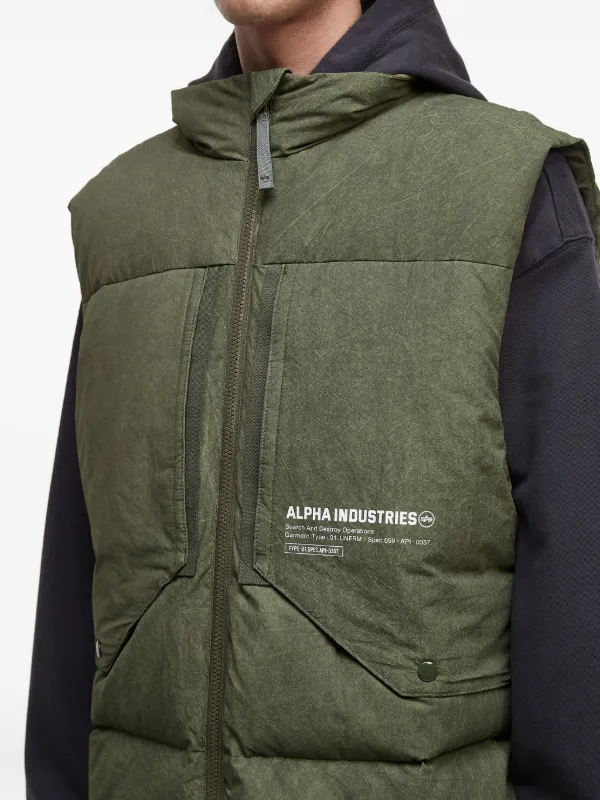 Alpha Industries キルティングポケット トップ | グリーン | FARFETCH JP
