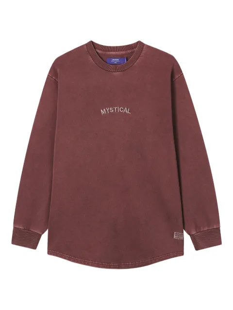 aftermaths embroidered-creature crew-neck sweatshirt