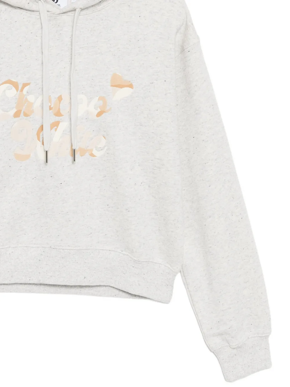 CHOCOOLATE Hoodie met geborduurd logo Grijs