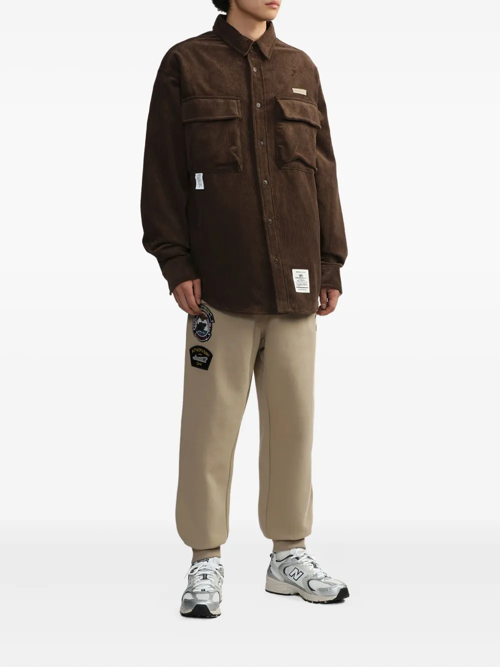 Alpha Industries Ribfluwelen overhemd - Bruin