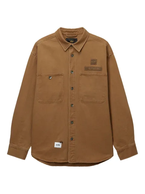 Alpha Industries patch-pocket cotton shirt