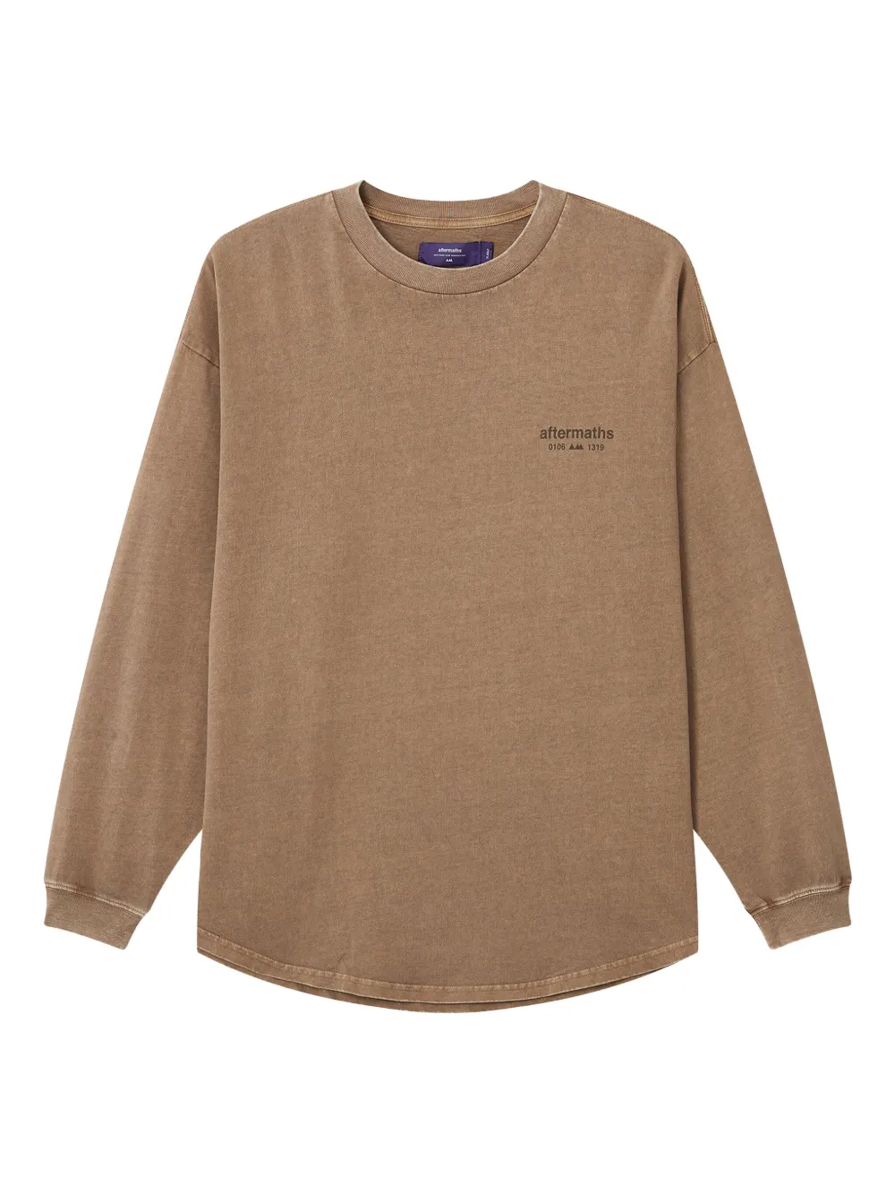 aftermaths graphic-print long-sleeve T-shirt | Neutrals | Image 1