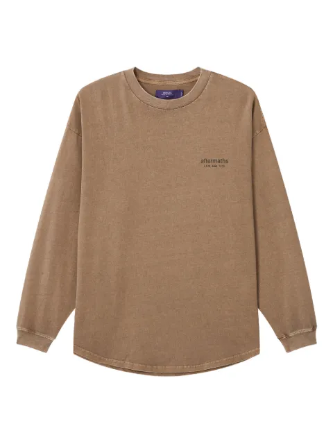aftermaths graphic-print long-sleeve T-shirt