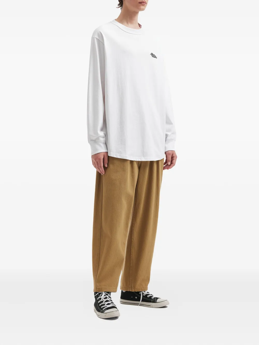 aftermaths logo-embroidered long-sleeve T-shirt | T-Shirts | Image 2
