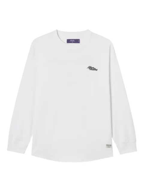 aftermaths logo-embroidered long-sleeve T-shirt