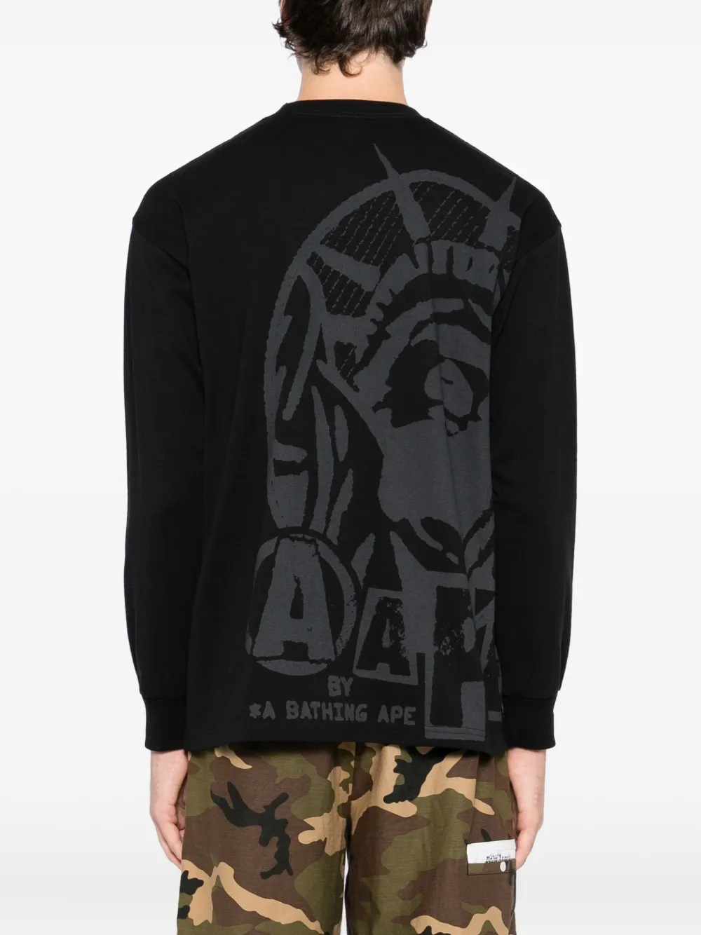 Aape By A Bathing Ape Logo-printed T-shirt In Black