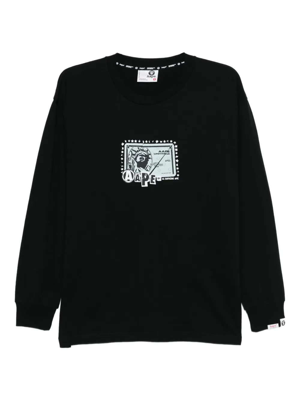 AAPE BY *A BATHING APE® logo-printed T-shirt | Black | Image 1