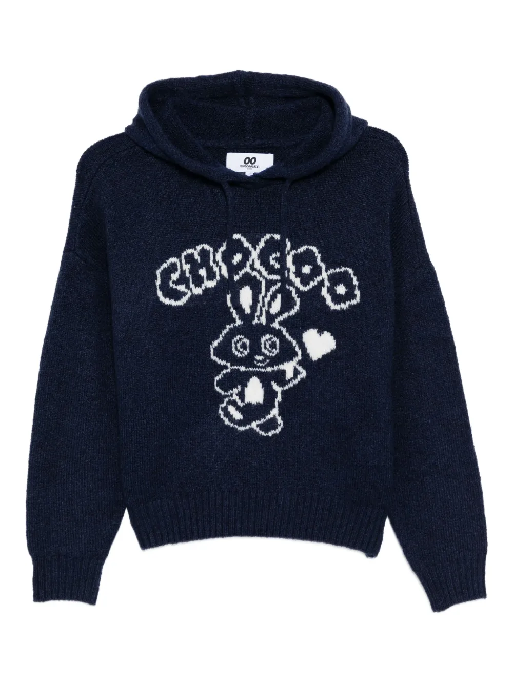 CHOCOOLATE graphic-print hoodie | Blue | Image 1