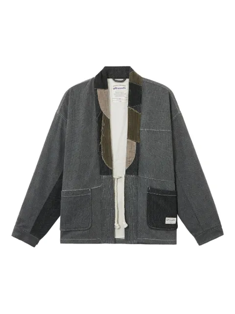 aftermaths patchwork panelled jacket