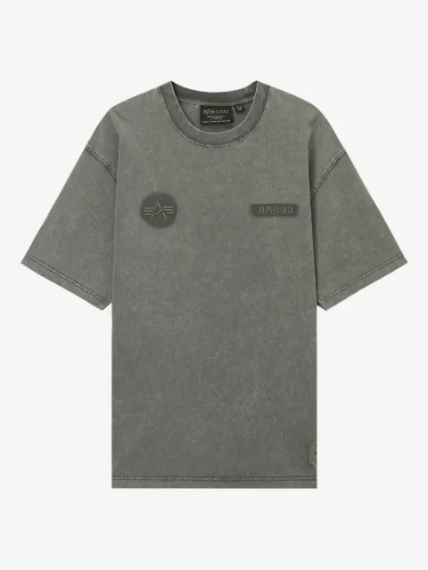 Alpha Industries logo-patch cotton T-shirt