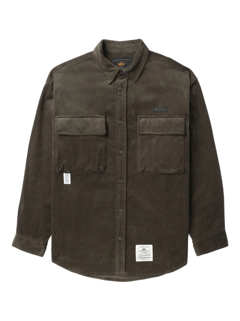 Alpha Industries corduroy pocket shirt | Green | Image 1
