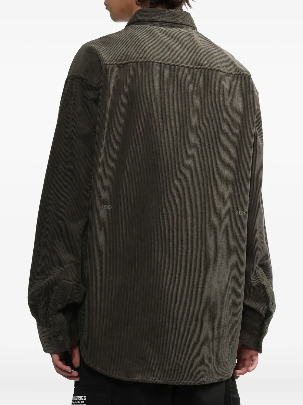 Alpha Industries Corduroy Pocket Shirt In Green