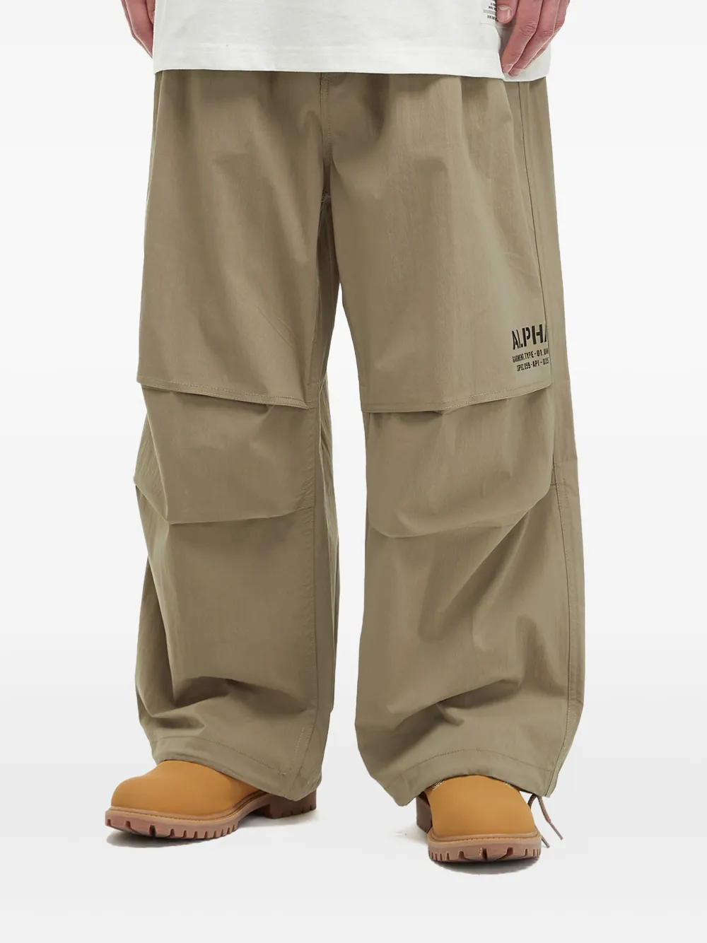 Alpha Industries Broek met wijde pijpen Beige