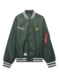 Alpha Industries tiger-patch bomber jacket - Green