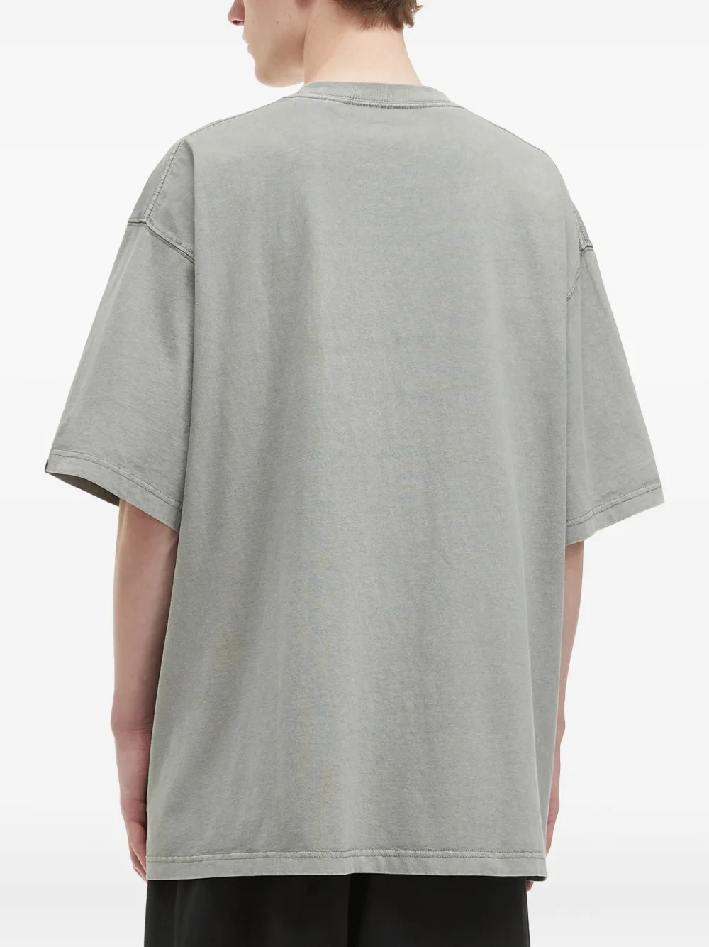 Alpha Industries Katoenen T-shirt met geborduurd logo Grijs