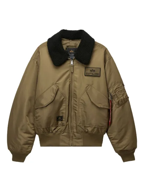 Alpha Industries sherpa-collar bomber jacket