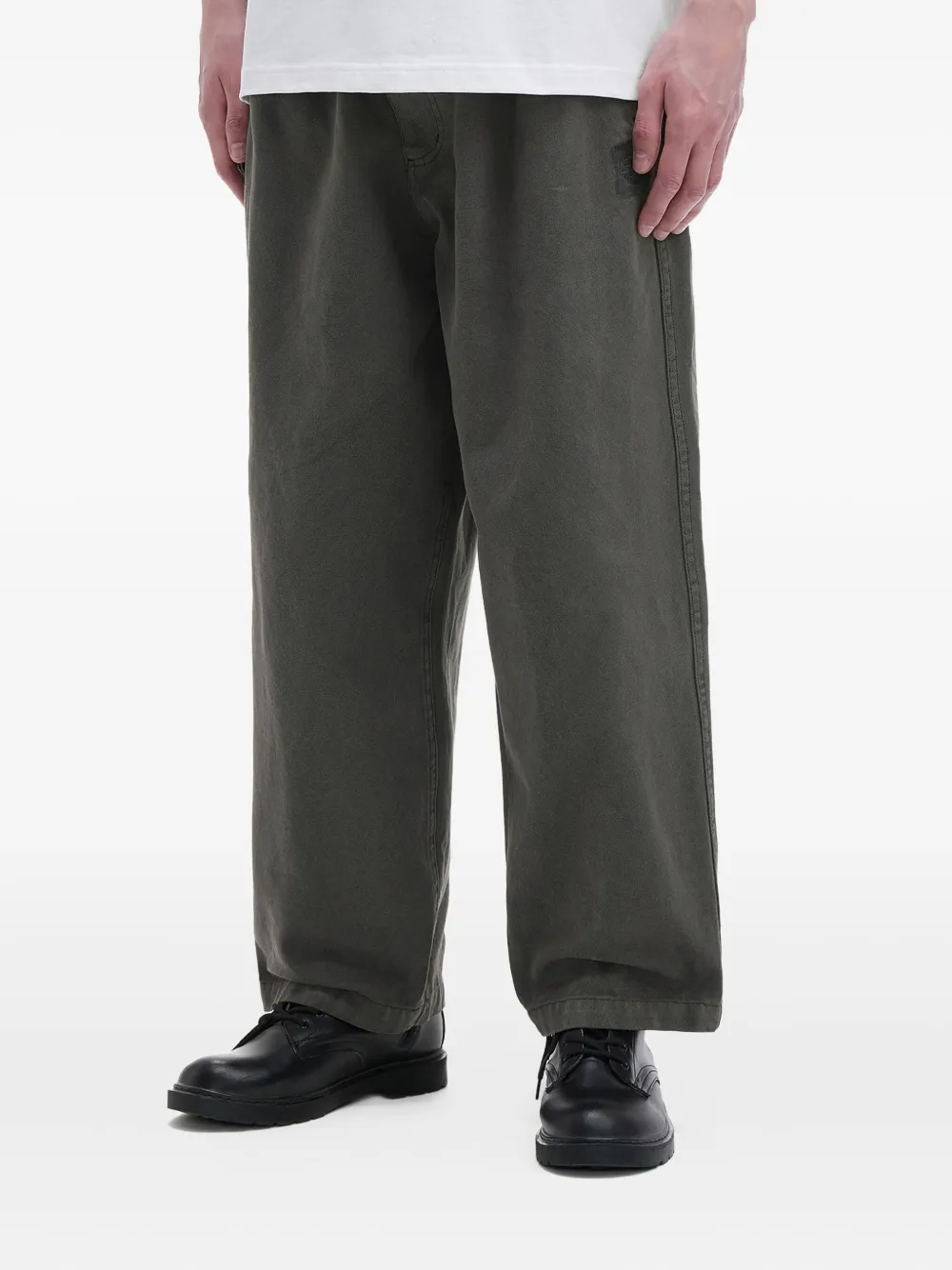 Alpha Industries Broek met trekkoord en patch Grijs