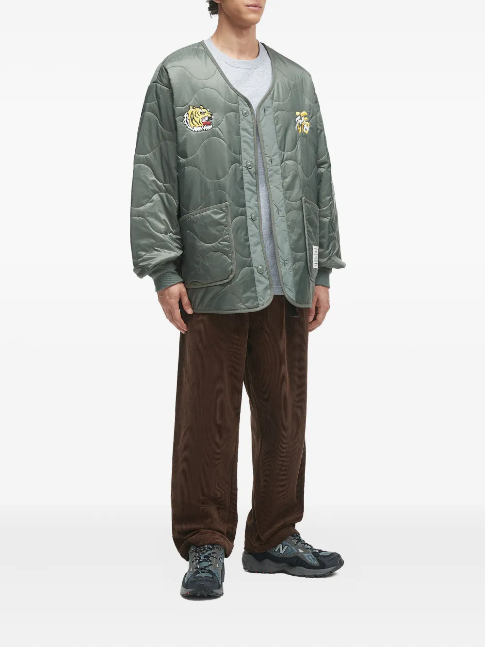 Alpha Industries Ribfluwelen plooibroek - Bruin