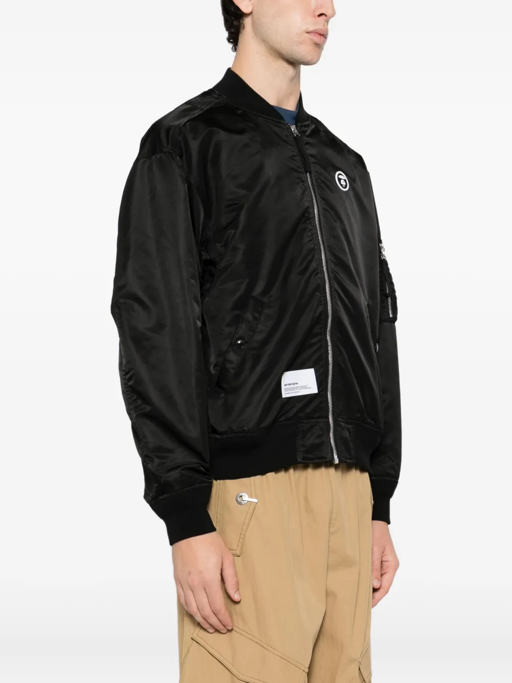 Aape By A Bathing Ape Bomberjacke Mit Logo In Black