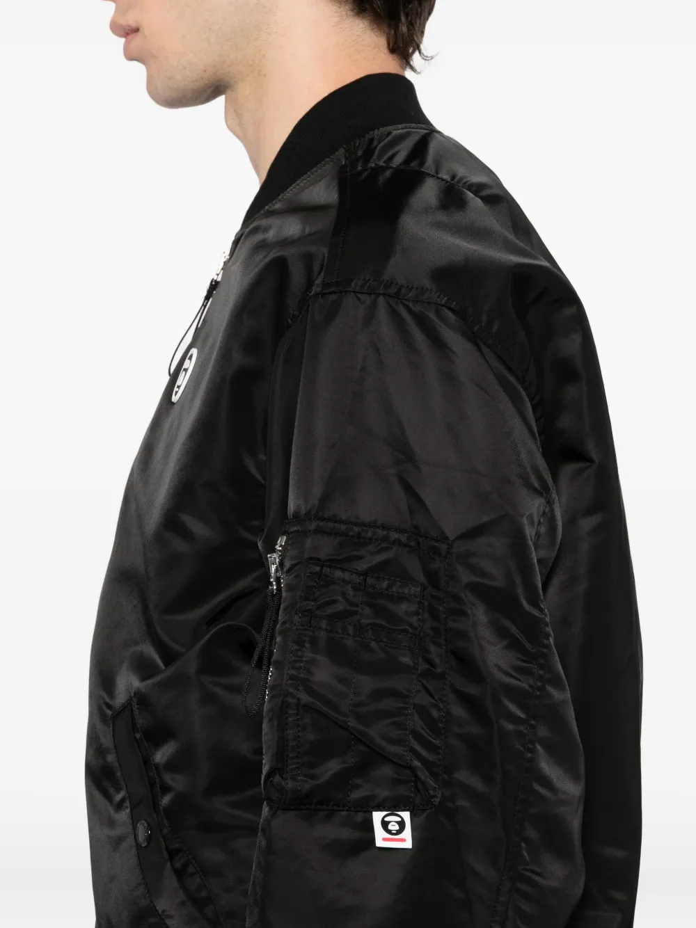 Aape By A Bathing Ape Bomberjacke Mit Logo In Black