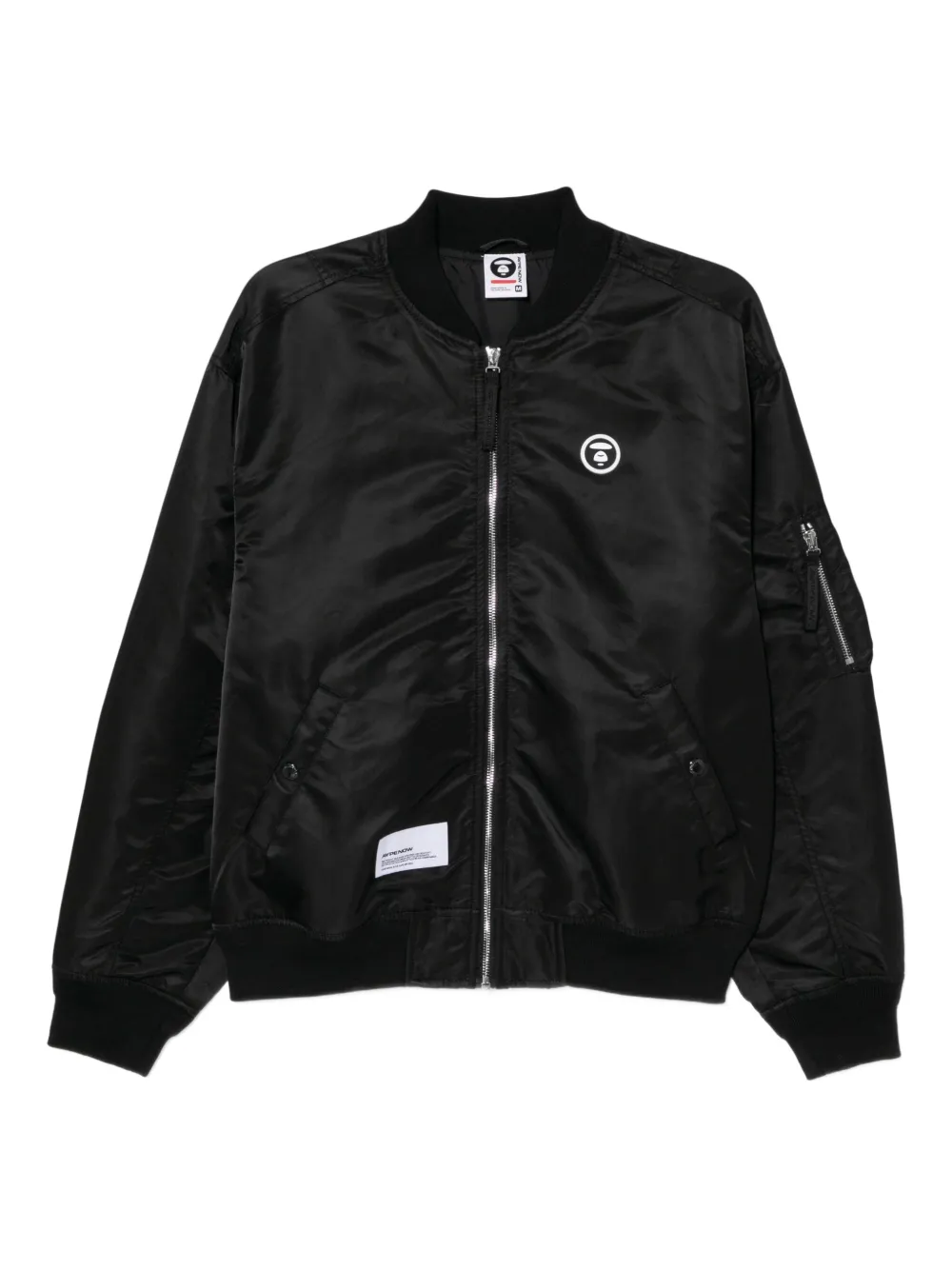 AAPE BY *A BATHING APE® chamarra bomber con logo | negro | Image 1