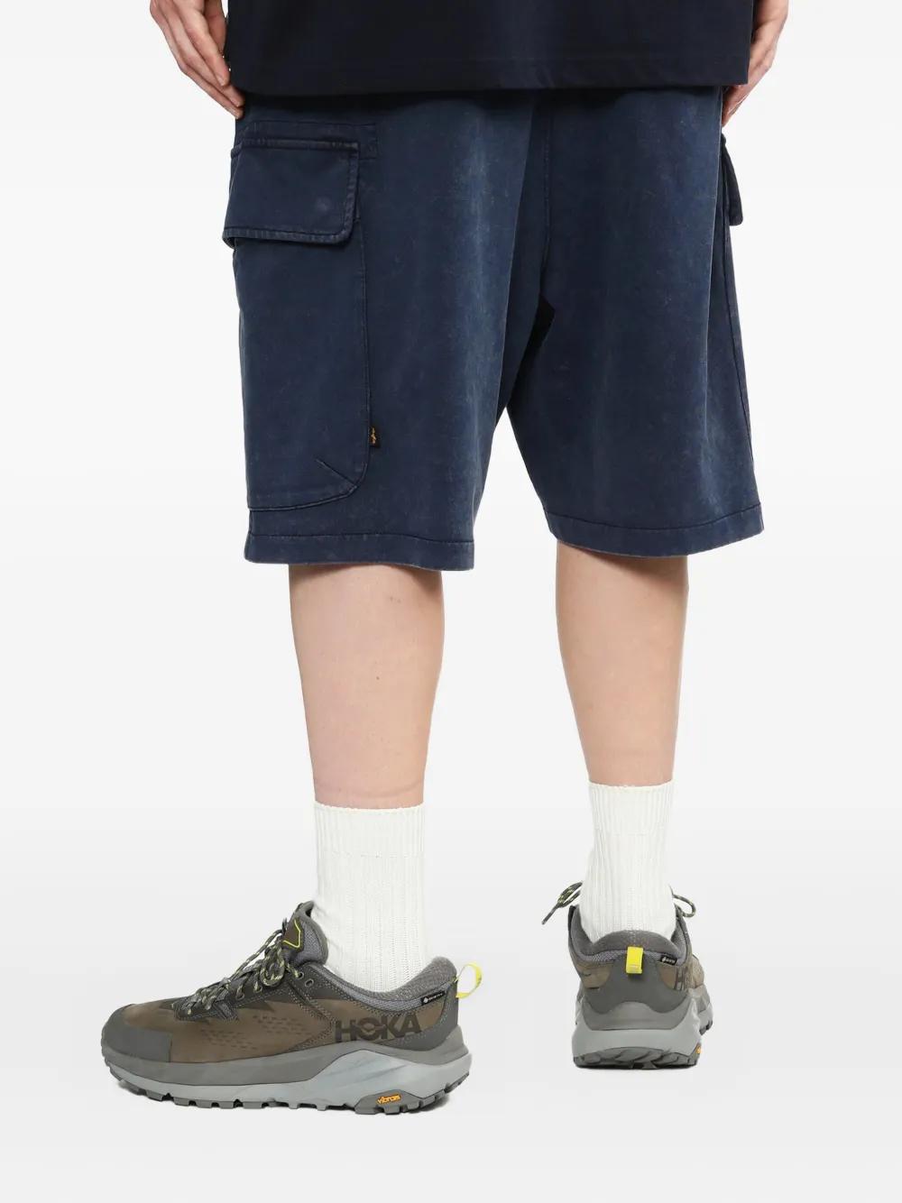 Alpha Industries Katoenen shorts Blauw