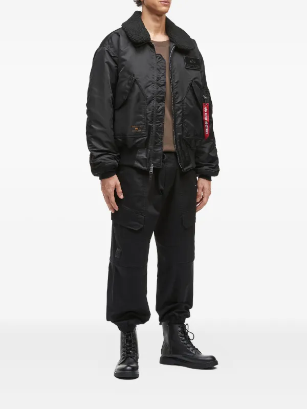 ALPHA INDUSTRIES レザーシェルパジャケット L ALPHA INDUSTRIES レザーシェルパジャケット L-通販ショップ