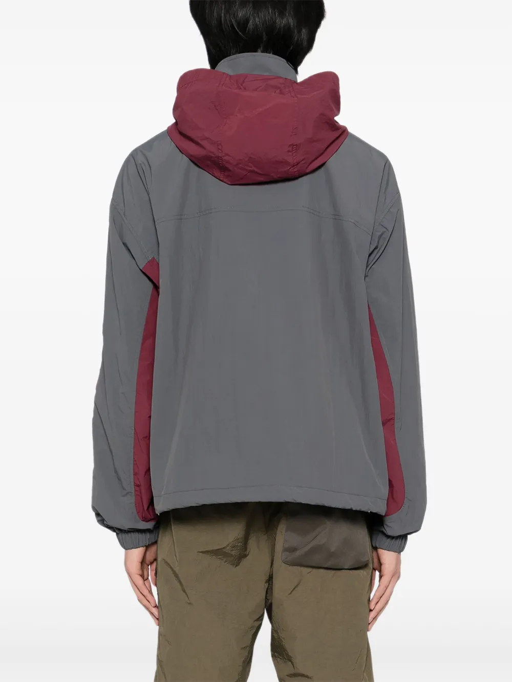 Aape By A Bathing Ape Logo-embroidered Jacket In Gray