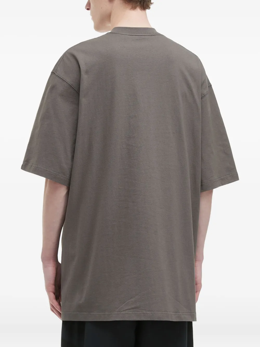 Alpha Industries Graphic-print Crew-neck T-shirt In Brown