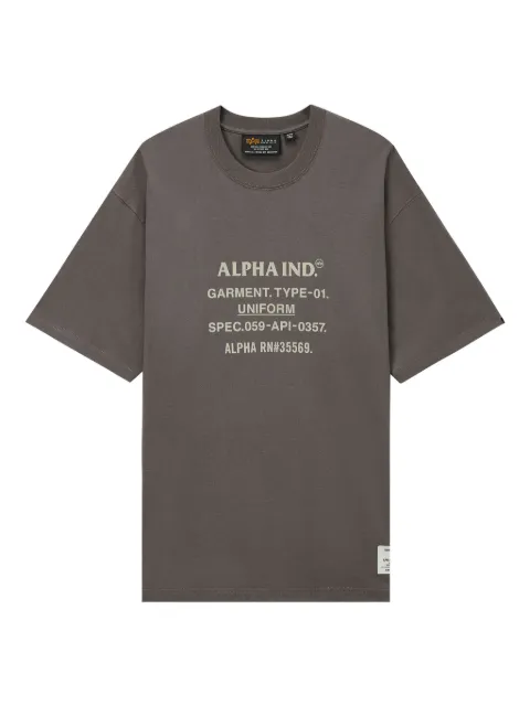 Alpha Industries graphic-print crew-neck T-shirt