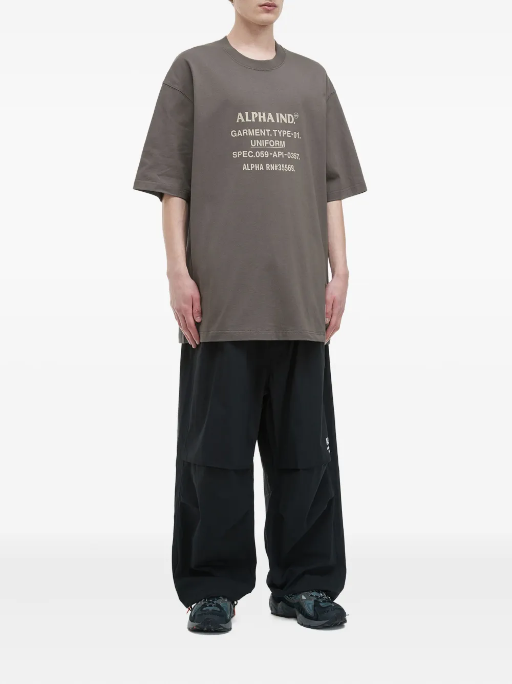 Alpha Industries T-shirt met print - Grijs