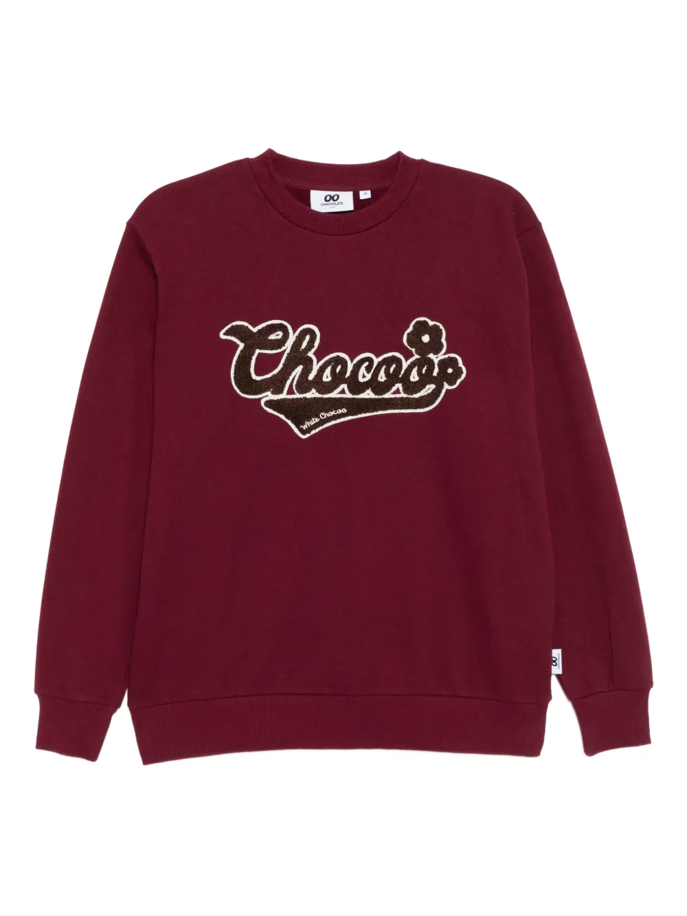 CHOCOOLATE logo-embroidered sweatshirt | Red | Image 1