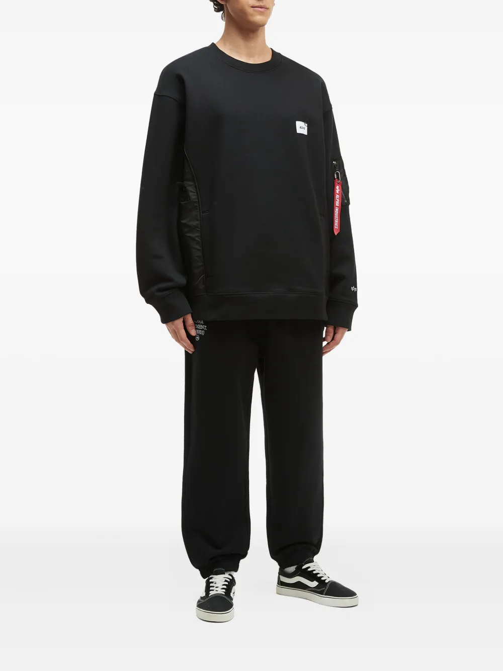Alpha Industries Trainingsbroek met geborduurd logo - Zwart
