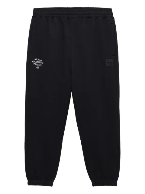 Alpha Industries logo-embroidered track pants