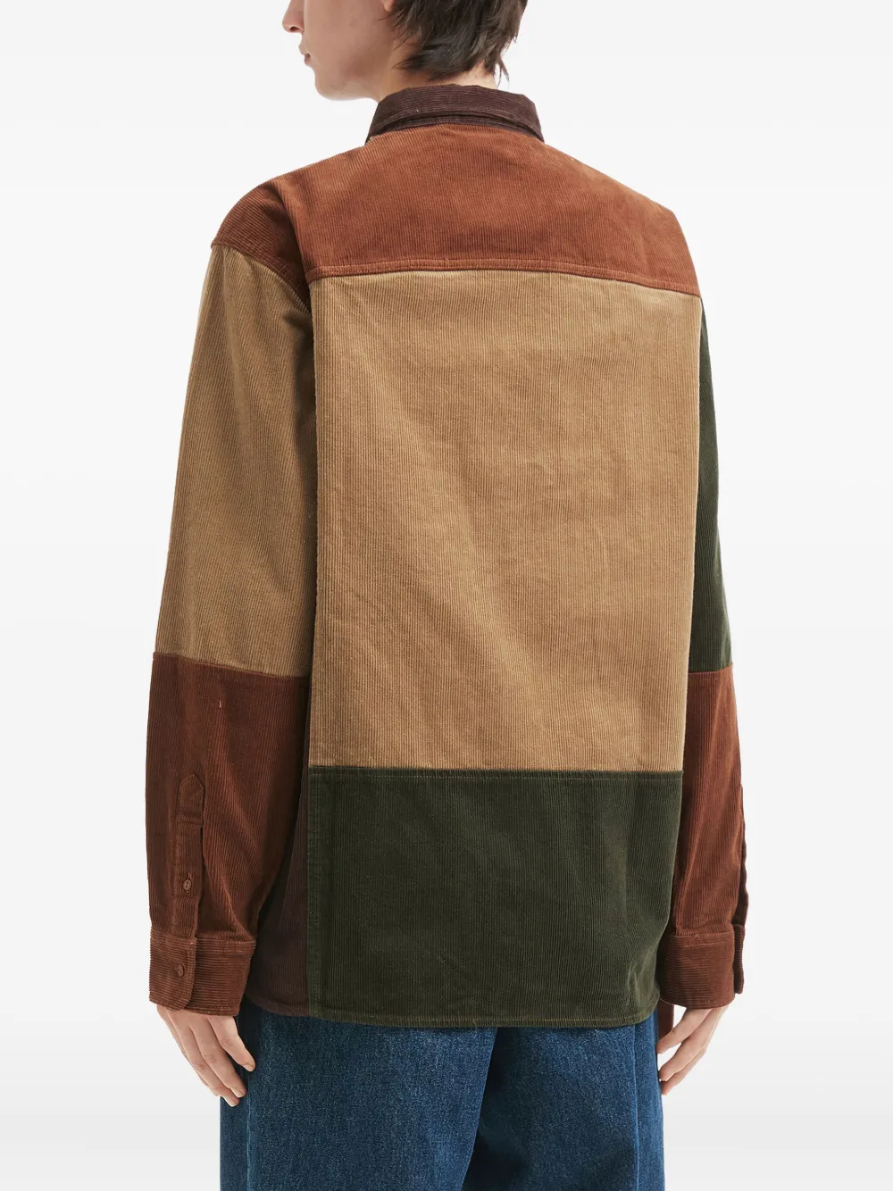 Aftermaths Patchwork Corduroy Shirt In Multi