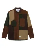 aftermaths patchwork corduroy shirt - Brown