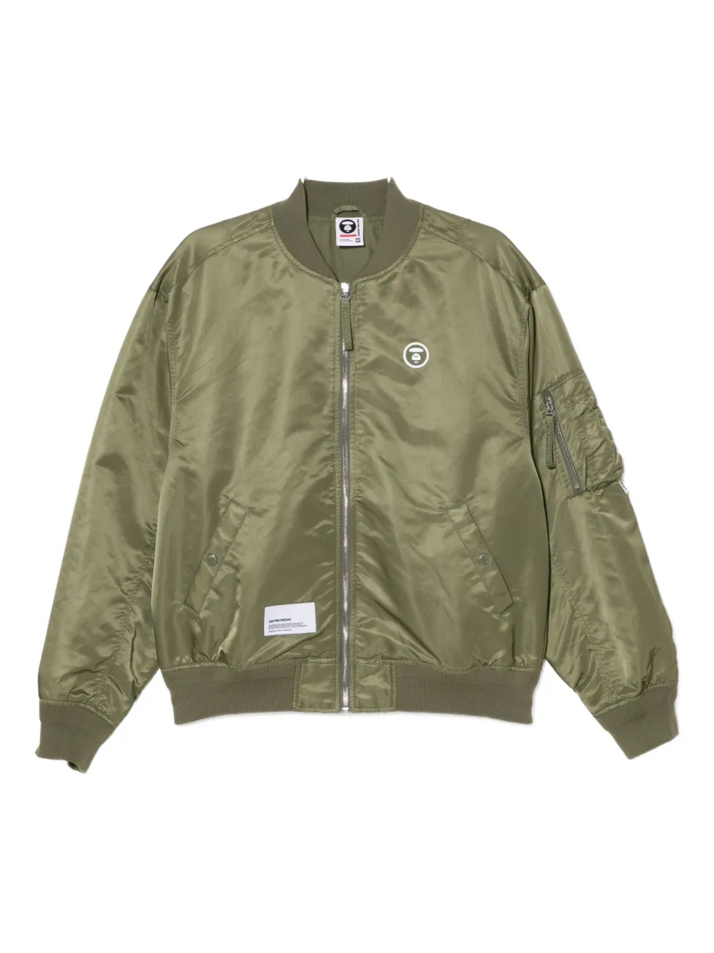 AAPE BY *A BATHING APE® Giacca con applicazione logo - Verde