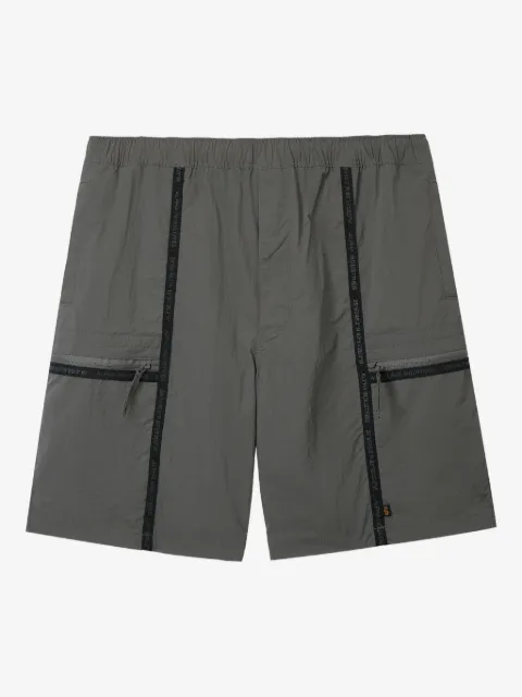 Alpha Industries logo-tape cargo-pockets shorts