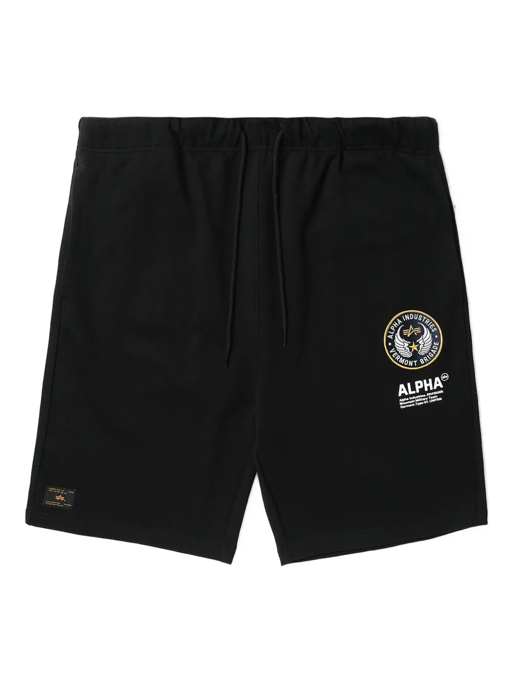 Alpha Industries logo-embroidered shorts | Black | Image 1