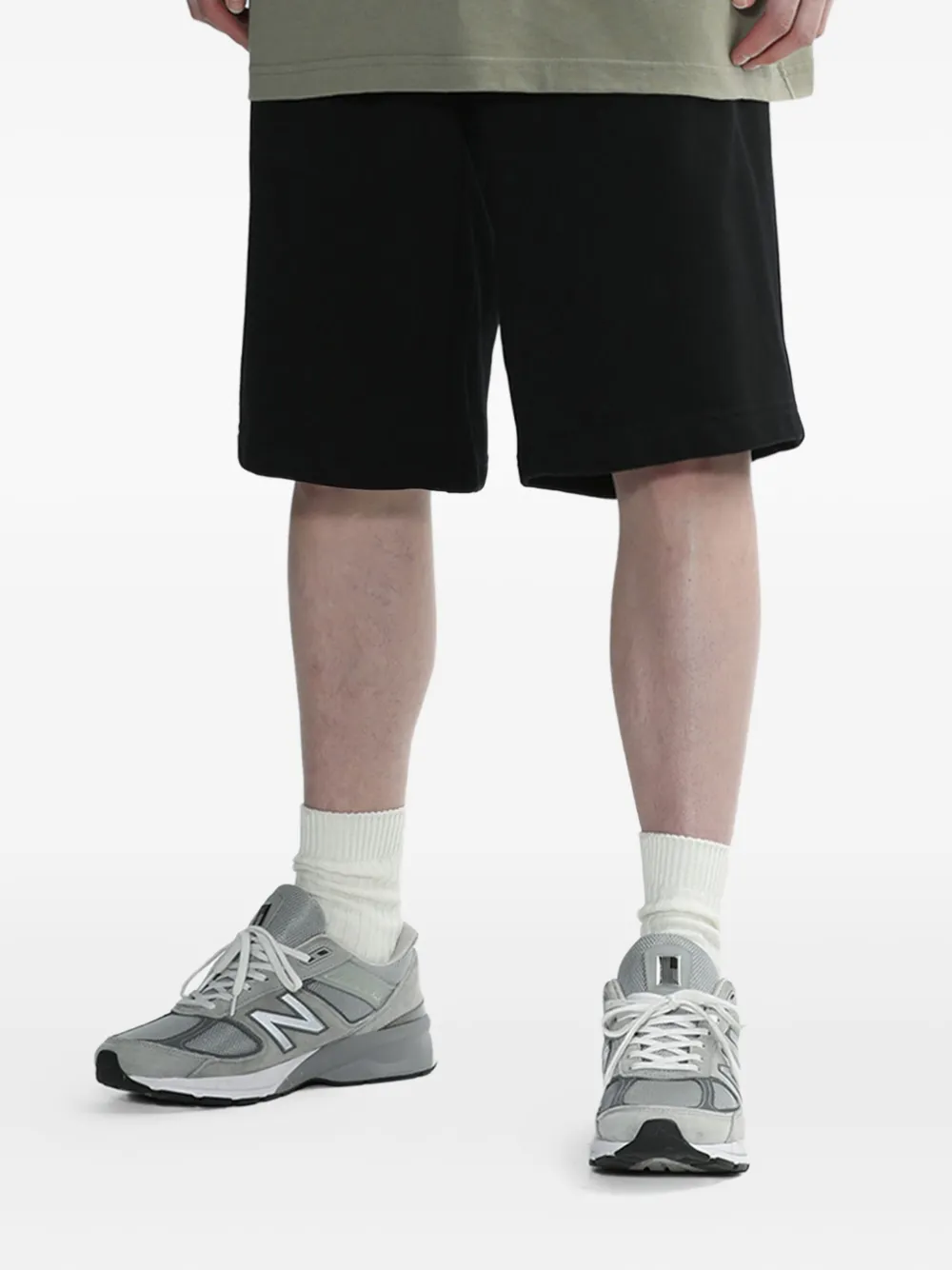 Alpha Industries Shorts met geborduurd logo Zwart